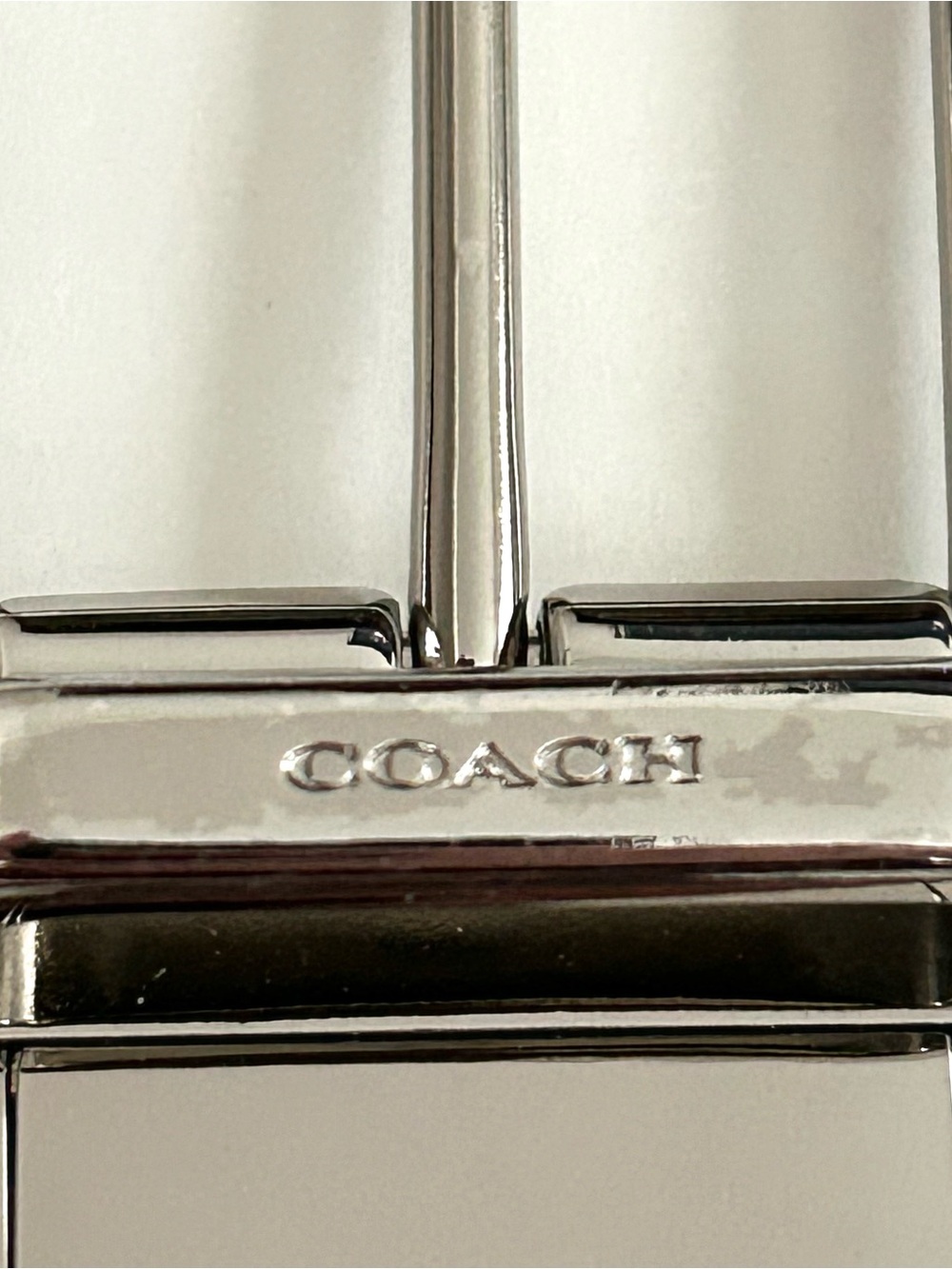 Coach Reversible Belt - Size 38 - Embossed Logo - Mens - Picture 3 of 10